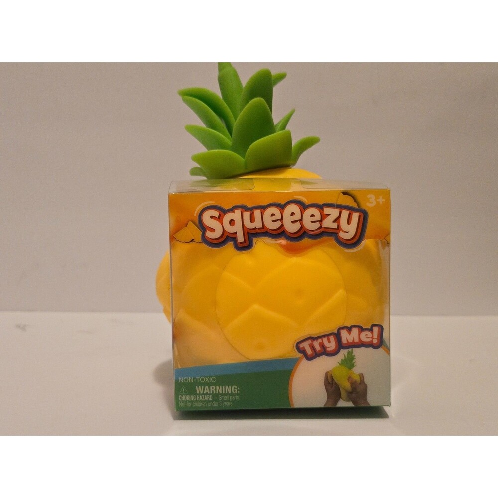 Sunny Days Squeezy Pineapple Squishy Toy Stress Relief Sensory Fidget NEW